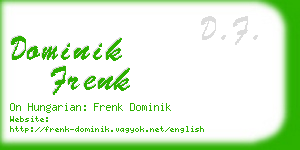 dominik frenk business card